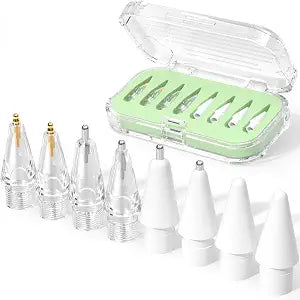 8 Pack Upgraded Replacement Tips for Apple Pencil Tips(Matcha Green)