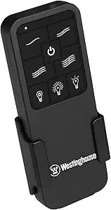 Westinghouse 7787900 Four Speed Black Ceiling Fan Remote Control with Backlit Buttons
