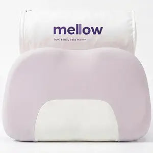 Mellow Halo Cervical Neck Pillow, Contoured Memory Foam Pillow with Dual Firm & Soft Sides, Ergonomic Support for Side & Back Sleepers, Spine Alignment, Breathable Washable Cover