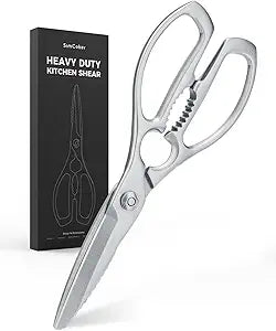 Kitchen Scissors, Forged Stainless Steel Heavy Duty Kitchen Shears, Dishwasher Safe Cooking Scissors for Meat, Poultry & Vegetables