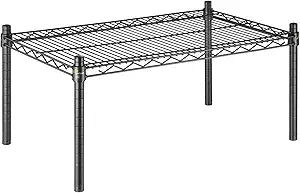 APLSS Dunnage Storage Rack, 18"30"14"(8"), NSF Certified, Height Adjustable, Moist&Dry Enviroments, for Kitchen Garage Walk-in Cooler&Freezer Dishroom, 800 Lbs Capacity