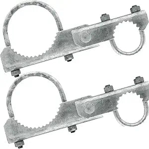 2 Pack 180 Degree Hinge Chain Link Gate for 2-7/8" Post - 1-5/8 & 1-7/8" Gate Frame Chain Link Post Gate Hinge (Includes Hinge U Bolts - 1 Hinge Assy)