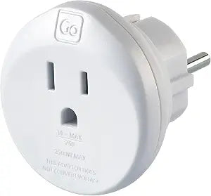 Go Travel US to Europe Plug Adapter, Travel Adapter
