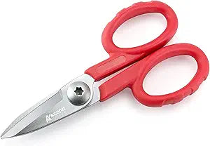Ascend Tools 5-1/2 inch Carbon Steel Shears - Kevlar, Dyneema, Vectran, Spectra, Technora, Nomex, Innegra, Dacron, Fiberglass, Carbon Fiber, Fiber Optic Kevlar Shears