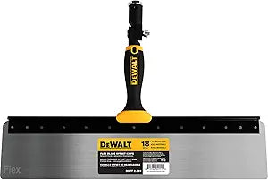 DEWALT 18" Offset Knife, 0.5mm Stainless Steel FLEX Blade | Soft-Grip Handle | DXTT-2-391