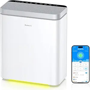 GoveeLife Smart Air Purifier for Home Large Room, Covers up to 1046 ft┬▓, Sleep Mode, 3-in-1 Filter Air Purifier with App Alexa Control for Pet Hair, Odors, Pollen and Smoke (no sensor)