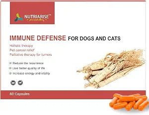 Immune Defense Supplement for Dogs & Cats  Natural Dog Cancer Treatment & Lipoma Supplement  Critical Immune Support for Lumps, Bumps, Tumor Reduction, and Cancer Symptom Relief