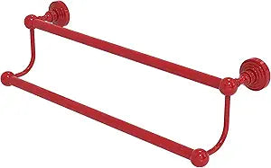 Allied Brass WP-72/18-FER Waverly Place Collection 18 Inch Double Towel Bar, Fire Engine Red