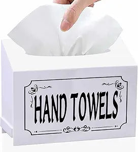 Acrylic Hand Towel Box Cover Compatible with Kleenex Disposable Hand Towels,Wall-Mounted Paper Towel Dispenser for Bathroom, Tabletop, Office, Car