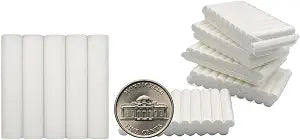 100PCS Mini Cotton Wick Refills, 4x0.8cm Universal Essential Oil Diffuser Sticks for Car Humidifier & Aroma Diffusers