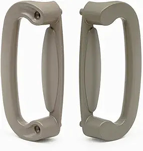 Gliding Patio Door Dummy Pull Handles Compatible with Andersen Tribeca Style OEM Part #2562035, 2573603 & #2573605, 5-1/2" Hole Centers, Non-Handed, Stone Diecast