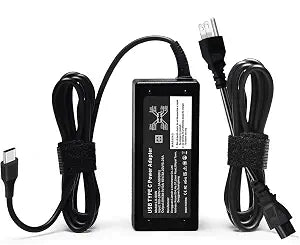 Replacement for 65W Dell Laptop Charger USB-C;Compatible with Dell Latitude/Dell Pro 14 16/XPS 65 Watt USB Type C AC Power Adapter Cord