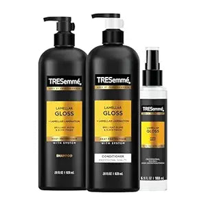 TRESemmé Lamellar Gloss Shampoo + Conditioner Set 28 oz 2 ct + Gloss 3.1 oz