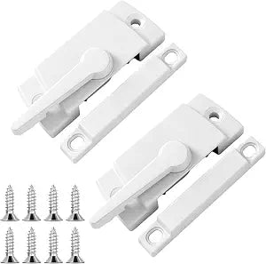 2 PCS Window Sash Locks, Window Latches Replacement, Window Locks for Up and Down Windows, Sliding Window Sash Locks for Vertical and Horizontal Sliding Windows(Left)