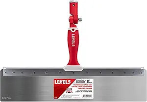 LEVEL5 18" Offset Knife, 0.5mm Stainless Steel FLEX Blade | Soft-Grip Handle | 5-391