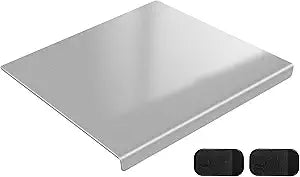 Stainless Steel Cutting Board with 2 Pack Non-Slip Mats, Yoposeo Heavy Duty Baking Cutting Chopping Boards for Kitchen, Meat, Fruits, Vegetables, Bread and Baking (23.6" X 15.7"/ 60 X 40cm)
