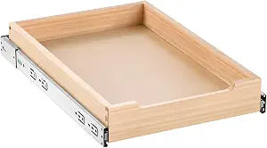 VEVOR Pull Out Cabinet Organizer, 14"W x 21"D Cabinet Drawer, Soft Close Slide out Shelf, Heavy-Duty Sliding Wood Drawer, Bottom Mount Size14.5"W x 23"Dand Side Mount Size15"W x 23"D