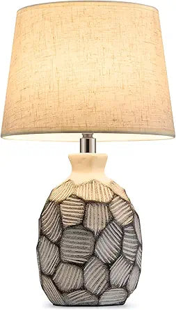 13 Small Ceramic Cordless Table Lamp, Rechargeable Battery Operated with Remote Control, Timer, RGB, Farmhouse Dimmable Bedside Lamp Warm Light for Bedroom Living Room Kitchen Bathroom Patio