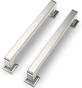 10 Pack 5 Inch(128mm) Kitchen Cabinet Handles Brushed Satin Nickel Cabinet Pulls Kitchen Cabinet Hardware Drawer Pulls for Dresser Cupboard Wardrobe