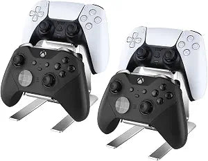 Controller Holder  2 Pack 2 Tier Universal Aluminum Display Stand Accessories PC Gaming Desk Decor Stuff Gamer Gifts for Xbox Series X S, Elite 2, PS5, PS4, PS3, Switch Pro and Almost All Controller