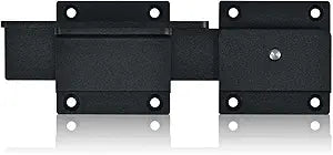 3Pack Flip Gate Latch Lock with Padlock Hole, 3.5mm Aluminum Alloy Door Latch for Outdoor Wooden Fence, Swing Open Gate, Double Gate, Barn Door, Shed, Vinyl Fence, Yard, Black