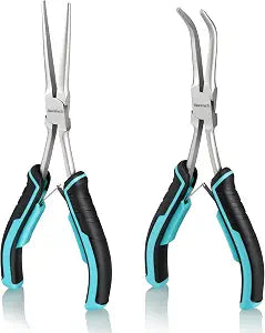 DURATECH 2PCS 7" Long Reach Needle Nose Pliers Set