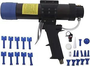 Pneumatic Caulking Gun 310ml Adjustable Sealant Gun 0.4-0.7 MPa 24-Nozzle Glass Glue Applicator Auto Repair Tool