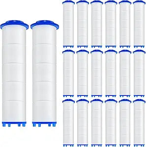 20 Pack Shower Filter Shower Head Filter PP Cotton Filter Handheld, Filter Replacement Filter Tool Suitable for Various Specifications of Shower Heads (2.95 inches)