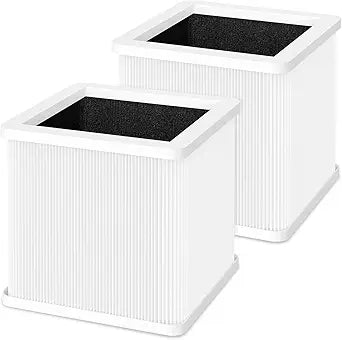 211+ Replacement Filter Compatible with Blueair Blue Pure 211+ and 211+ Auto Air Cleaner Purifier, 2 Stages Filtration of Main and Activated Carbon Filter, 2 Packs