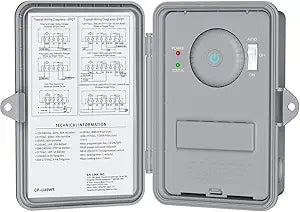 BN-LINK Pool Pump Timer, Heavy Duty Outdoor Smart Wi-Fi Timer Box, 2HP 40A Max, 120, 240, 277 VAC, for Pool Pump, Water Heater, Fans, SPA, Compatible with Smart Phone, Alexa, Google Assistant