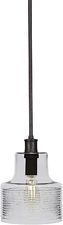 Toltec Lighting Aurora 1 Light Pendant in Bronze (1902-BRZ-CL)