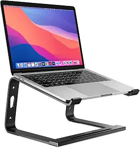 Staples TECH Aluminum Laptop Stand, Black, 11.2x10.2 Inch