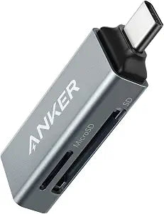 Anker SD Card Reader USB C, Dual Slots USB Type C to Micro SD Card Adapter