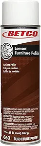 Betco Lemon Furniture Aerosol Polish, Pack of 12