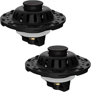 Universal Bathtub Drain Stopper, 2PCS Metal Shower Hair Catcher, Rubbed Bronze
