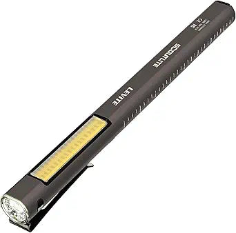 SCOUTLITE Levite EDC Work Pen Light with Electronic Level, Dual-Beam LED Flashlight 200 Lumens, Rechargeable, IPX6 Waterproof, Aluminum Measurement Tool