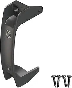 D&D TECHNOLOGIES LL3GH Gate Handle, Reversible for Right or Left Handing, Side-Fixing Legs Provide Easy Alignment & Added Strength, for Any Square Post Gate