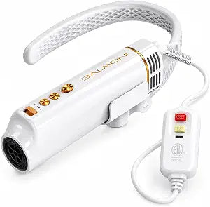 Hands-Free Dog Dryer, Neck Hanging Pet Grooming Dryer with ETL Certification, 110V 1100W High Velocity Airflow, Self-Cleaning, 3 Speeds, 3 Heat Settings, Low Noise 76dB, White