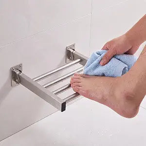 Hicarer Wall Mounted Shower Foot Rest, 304 Stainless Steel, 9 x 8 in