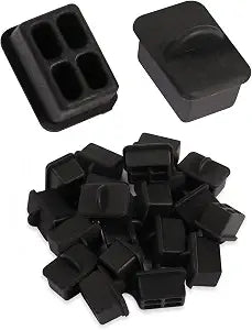 GINTOOYUN 20pcs SFP Port Anti Dust Cover Cap SFP Dustproof Plug Soft Silicone Protector for Ethernet Switch, Router and Network Interface Card,etc.