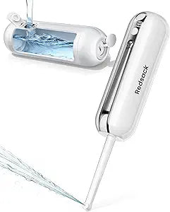 Electric Portable Bidet for Travel, Rechargeable USB-C Handheld High Pressure Sprayer, Camping 6.8oz Smart Foldable Water Storage, 2000mAh Battery Long Life, Personal Cleaner for Men & Women (White)