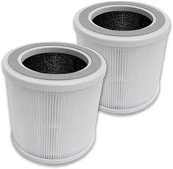 PUREBURG Replacement Filters Compatible with Proton Pure & GXZ-AP01 Air Purifier,2-Pack H13 4-Stage Filtration Activated carbon 2-IN-1 Air Clean Dust VOCs