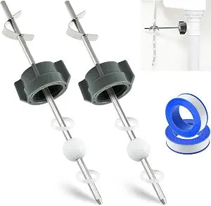 2 Sets Bathroom Pop Up Center Piece Assembly with 2 Sealing Tape