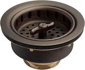 Signature Hardware 229058 3-1/2" Wing Nut Basket Strainer for Sinks up to 1/2" Thick