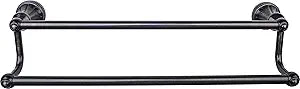 Top Knobs HUD9-TB Hudson Bath Double Towel Rod Bronze