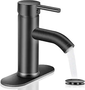 Matte Black Bathroom Faucets Single Hole Bathroom Sink Faucet