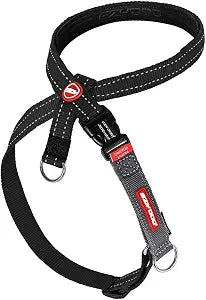 EzyDog Crosscheck No Pull Dog Training Harness  2-in-1 Escape Proof Reflective Dog Harness for Easy Controlled Walks (XL, Black)