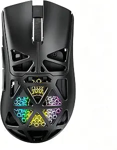 G11 Lightweight Wireless Gaming Mouse for FPS & Competitive Gaming, Tri-Mode Bluetooth 5.1/2.4GHz/USB-C, 22000 DPI RGB Mouse with Programmable Buttons for PC, Laptop & Mac (Black)