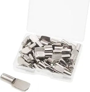 50 Pcs Shelf Pins, 5mm (1/5 inch) Shelf Support Pegs for Kitchen Bookcase