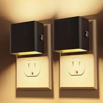 L LOHAS LED Night Light Plug into Wall, Dusk to Dawn Sensor, Dimmable